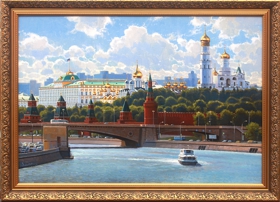 Летний день в Москве. Картина маслом