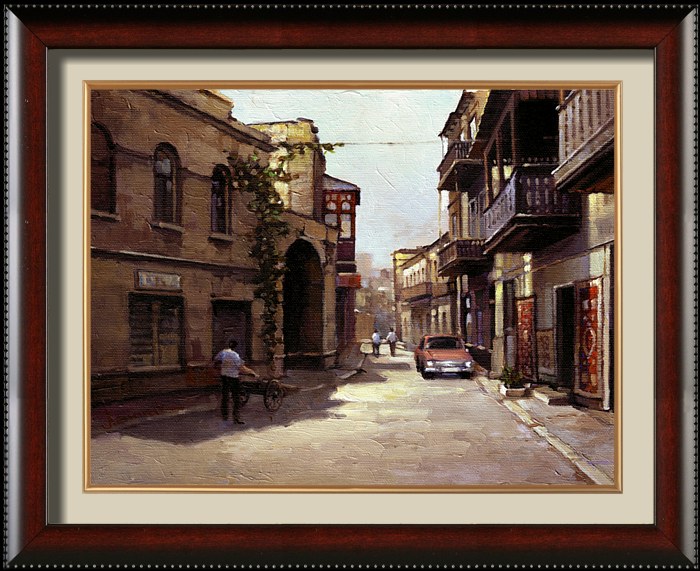Баку. Старая улица, Картина маслом