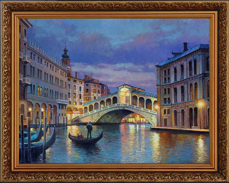 Ночная Венеция/ Картина маслом