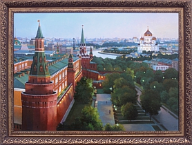 Александровский сад, Кремл. Картина маслом