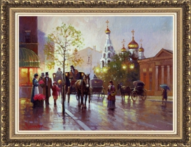 Московский переулок. Картина маслом