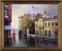 Спасо-Песковский переулок. Картина маслом