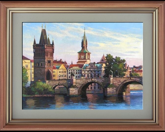 Злата Прага. Картина маслом