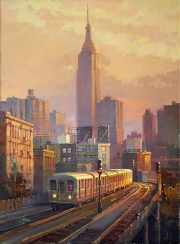 Маршрут номер 7, картина маслом