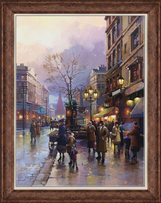 Тверская, картина маслом